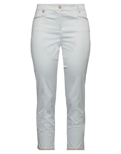 Pamela Henson Woman Pants Light Grey Size 8 Cotton, Elastane