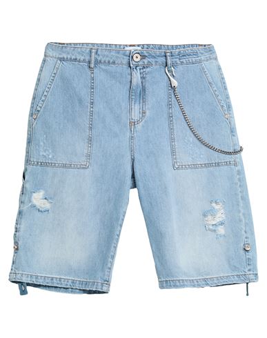 Berna Man Denim Shorts Blue Size 26 Cotton