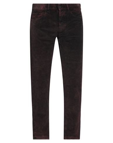 Pence Man Pants Burgundy Size 31 Cotton, Modal, Elastane In Red