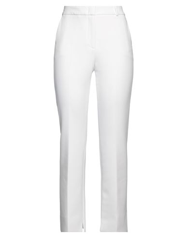 Shop Choses Woman Pants White Size 8 Polyester, Viscose, Cotton, Elastane