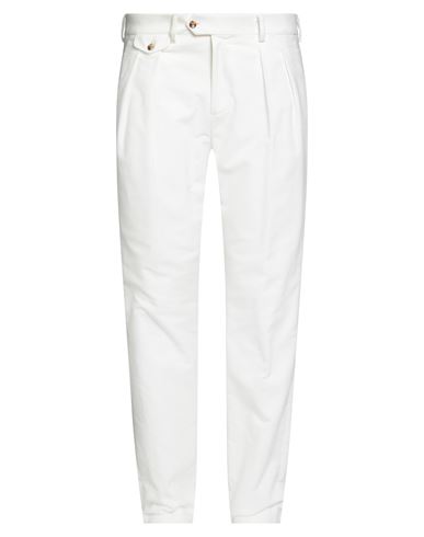 Lardini Man Pants White Size 38 Cotton, Elastane