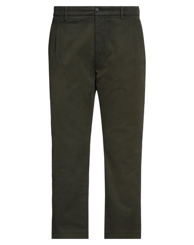 Pence Man Pants Dark Green Size 38 Cotton, Elastane
