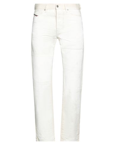Diesel Man Jeans Off White Size 30w-32l Cotton, Elastane In White