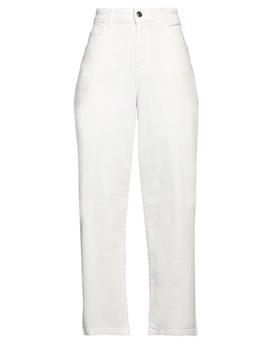 Caractere Caractère Woman Jeans Ivory Size 27 Cotton, Elastane In White
