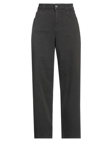 Caractere Caractère Woman Denim Pants Black Size 29 Cotton, Elastane