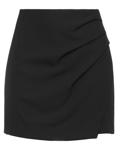 Kontatto Woman Mini Skirt Black Size S Polyester, Elastane