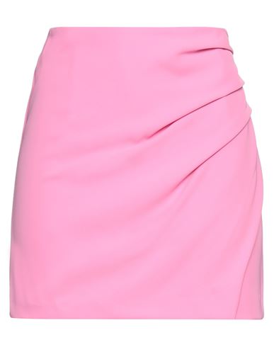 Kontatto Woman Mini Skirt Pink Size Xs Polyester, Elastane