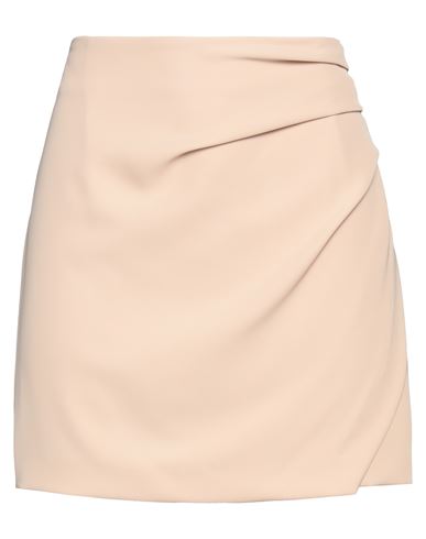 Kontatto Woman Mini Skirt Beige Size Xs Polyester, Elastane