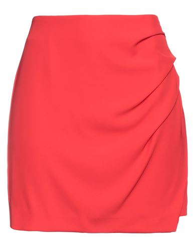 Kontatto Woman Mini Skirt Red Size Xs Polyester, Elastane