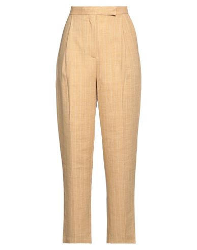 Maria Vittoria Paolillo Mvp Woman Pants Sand Size 8 Linen, Polyester In Beige