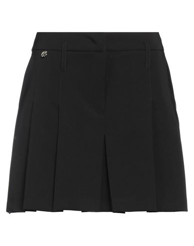 Kontatto Woman Mini Skirt Black Size Xs Polyester, Elastane