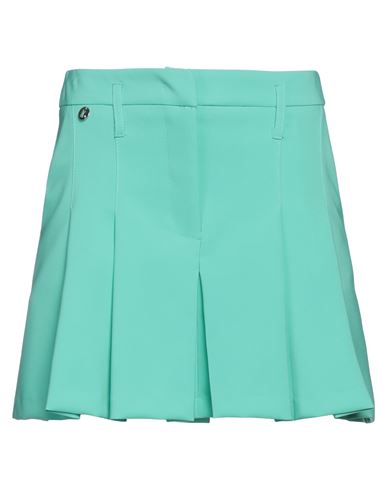 Kontatto Woman Mini Skirt Emerald Green Size M Polyester, Elastane