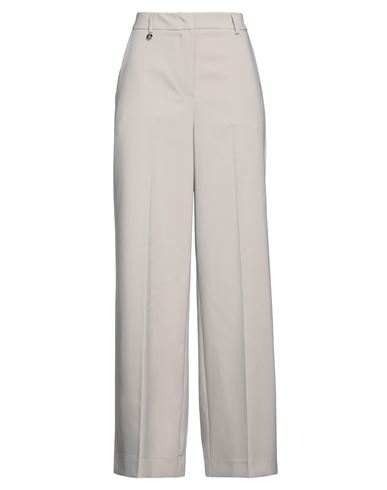 Kontatto Woman Pants Light Grey Size S Polyester, Elastane