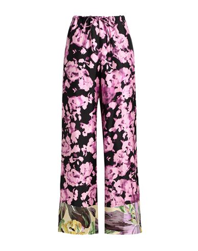 Dries Van Noten Woman Pants Fuchsia Size 12 Silk In Pink