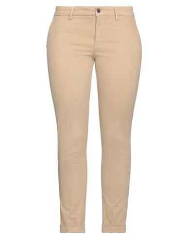 Shop Re-hash Re_hash Woman Pants Sand Size 30 Cotton, Polyester, Elastane In Beige