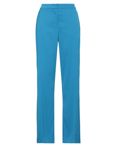 Pinko Woman Pants Azure Size 10 Polyester, Elastane In Blue
