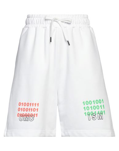 Omc Woman Shorts & Bermuda Shorts White Size L Cotton, Polyester
