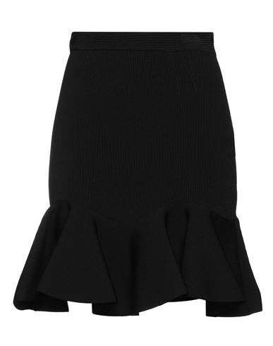 Alexander Mcqueen Flared Mini Skirt In Black