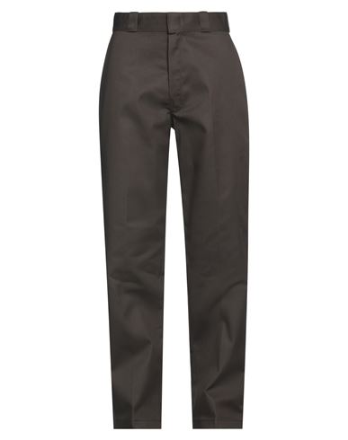 Dickies Man Pants Dark Brown Size 34w-34l Polyester, Cotton