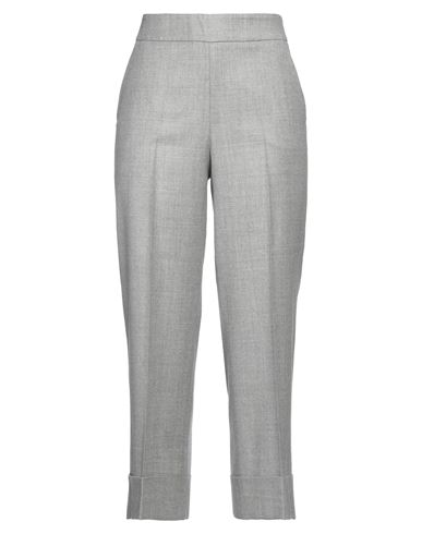 Peserico Woman Pants Light Grey Size 6 Virgin Wool, Polyamide, Metallic Fiber