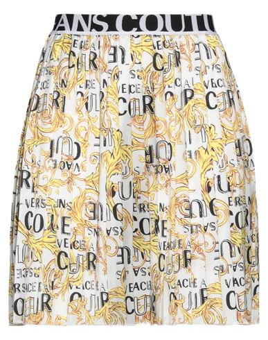 Versace Jeans Couture Woman Mini Skirt White Size 6 Polyester