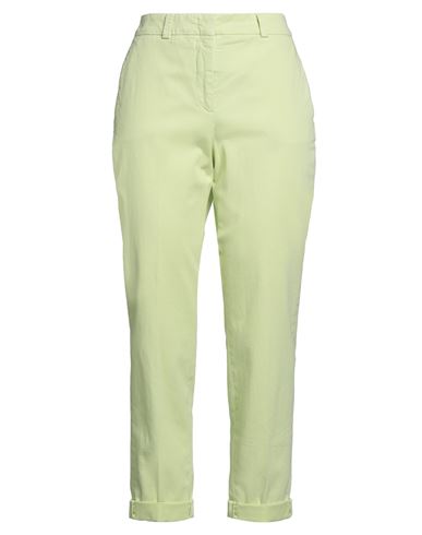 Peserico Woman Pants Lime Green Size 6 Cotton, Elastane