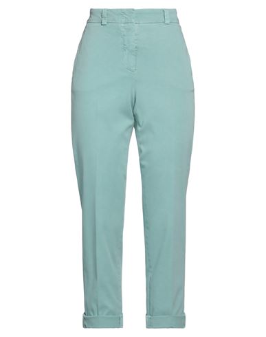 Peserico Woman Pants Light Green Size 6 Cotton, Elastane