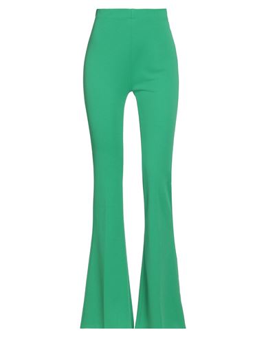 Kontatto Woman Pants Green Size Xs Polyester, Elastane