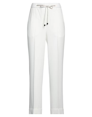 Peserico Woman Pants White Size 10 Polyester