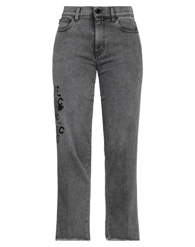 Love Moschino Woman Jeans Black Size 28 Cotton, Polyester, Elastane