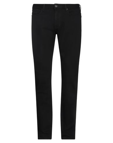 Emporio Armani Man Jeans Black Size 34w-32l Cotton, Elastane