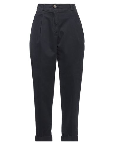 Peserico Woman Pants Midnight Blue Size 8 Cotton, Elastane