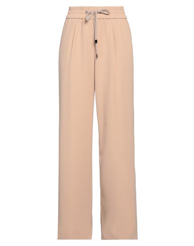 Peserico Woman Pants Beige Size 4 Polyester, Merino Wool, Cashmere