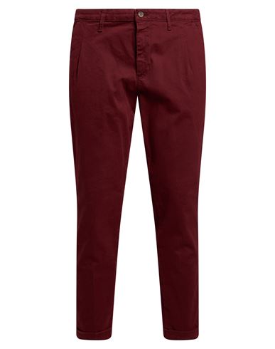 Squad² Man Pants Burgundy Size 34 Cotton, Elastane In Red