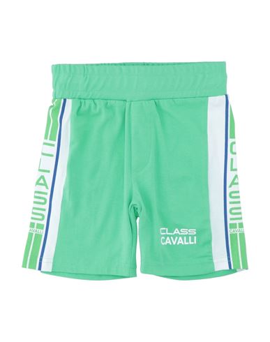 Shop Cavalli Class Toddler Boy Shorts & Bermuda Shorts Green Size 6 Cotton, Elastane