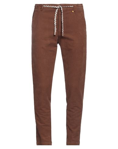 Squad² Man Pants Cocoa Size 30 Cotton, Elastane In Brown