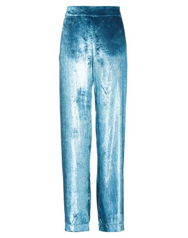 Face To Face Style Woman Pants Azure Size 10 Pes - Polyethersulfone In Blue