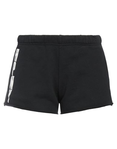 Heron Preston Woman Shorts & Bermuda Shorts Black Size L Cotton