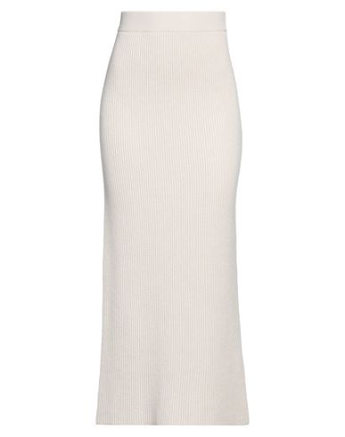 Peserico Woman Maxi Skirt Beige Size 6 Virgin Wool, Silk, Cashmere