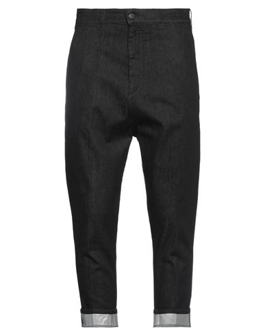 Neil Barrett Man Jeans Black Size 32 Cotton, Elastane