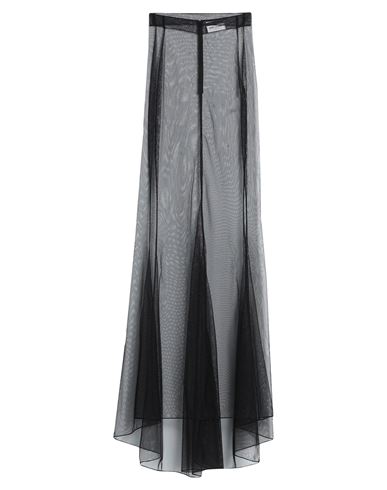 Saint Laurent Woman Maxi Skirt Black Size 8 Polyamide, Elastane