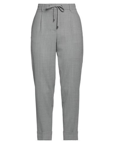 Peserico Easy Woman Pants Light Grey Size 6 Wool, Polyester, Elastane