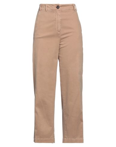 PESERICO PESERICO WOMAN PANTS SAND SIZE 6 COTTON, ELASTANE