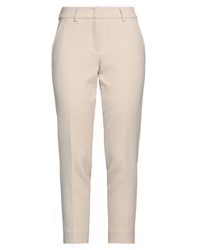 Peserico Easy Woman Pants Beige Size 6 Polyester, Viscose, Cotton, Elastane In Beige