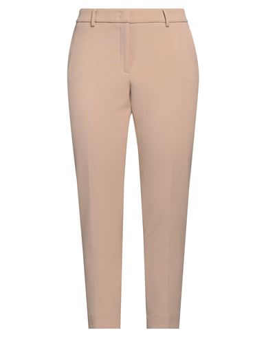 Peserico Easy Woman Pants Camel Size 14 Polyester, Viscose, Cotton, Elastane In Beige