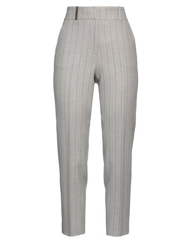 Peserico Woman Pants Light Grey Size 8 Virgin Wool, Elastane