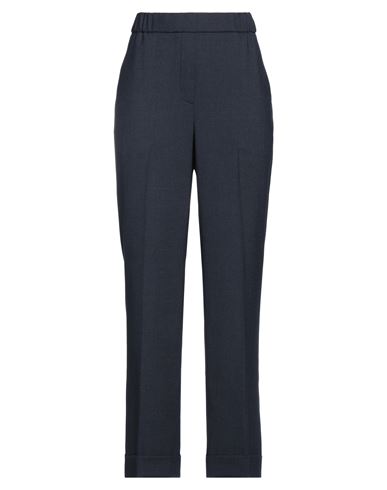 Choses Woman Pants Navy Blue Size 8 Wool, Polyester, Elastane