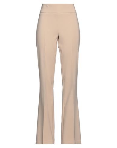 Sandro Ferrone Woman Pants Beige Size 10 Polyester, Elastane