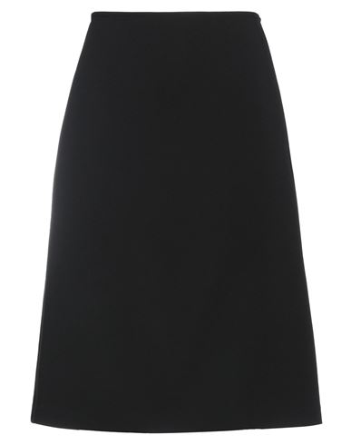 Versace Woman Midi Skirt Black Size 8 Acetate, Viscose, Silk