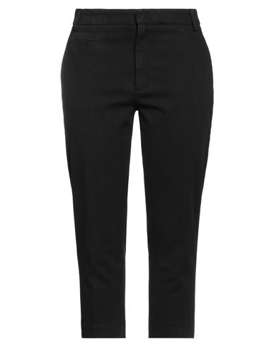 Dondup Woman Pants Black Size 10 Cotton, Lyocell, Elastane